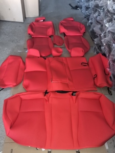 Lüks Tam Set Deri Su Geçirmez Araba Koltuk Kılıfı Dayanıklı Konforlu Hava Yastığı Uyumlu Her Mevsim Evrensel Uyum - Product Image 5