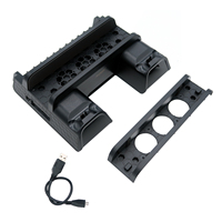 DOBE Support de refroidissement vertical multifonction avec double chargeur USB pour P S4/P4 Slim/P4 Pro Console TP4-882