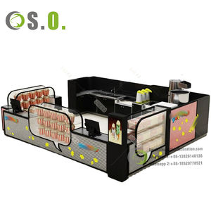 Kiosque de comptoir de café de centre commercial moderne Décoration Conception de mise en page Idées de conception de café personnalisées Kiosque de café de mode - Product Image 6