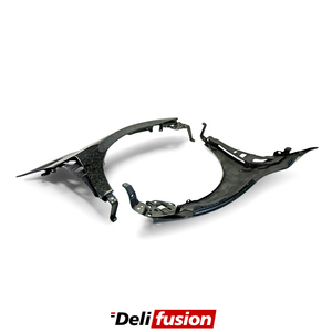 สําหรับฮอนด้าซีวิคRรุ่นFK7-FK8 OEMด้านหน้าปลอมแปลงคาร์บอนบังโคลนส่วนบุคคลระบายอากาศสไตล์บังโคลน - Product Image 4