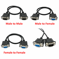 Cable RS232 a RS-232 DB9F a DB9F, Conector Macho a Hembra / Macho, Cable Serial DB9, Cable de Consola FTDI para Módem Null