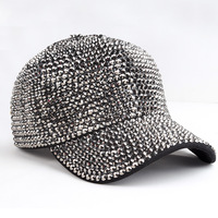 Cappello da Baseball con strass intarsiato,