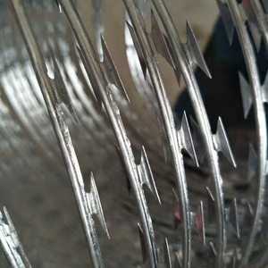 גדר תיל גילוח עם חוטי ברזל מגולוון בחום, אבטחה גבוהה, הגנה היקפית, בקרת מהומות, התקנה קלה - Product Image 4