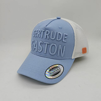 Gorras Trucker Deportivas Bordadas de 5 Paneles, de Malla de Sarga Transpirable e Impermeable, Ajustables y Curvadas, Venta al por Mayor, Parches con Logotipo Personalizado