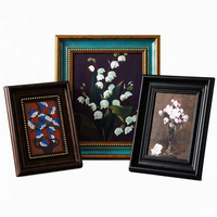 Marco de Fotos Vintage de Material PS con Perlas en Relieve Estilo Francés para Decoración de Galería de Pared, Cinco Colores Morandi, 4-10 Pulgadas, Venta al Por Mayor