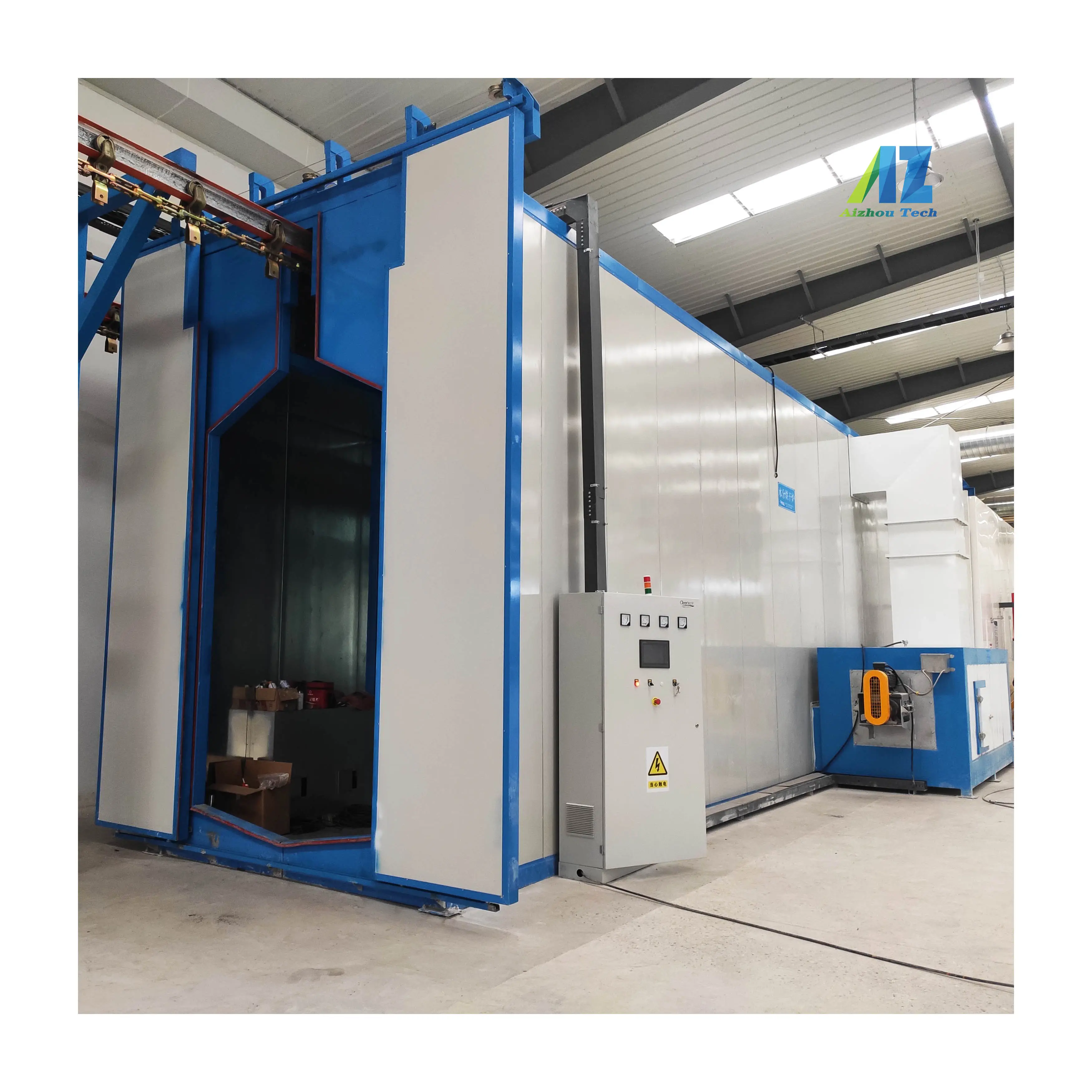 Gas Paint Powder Coating Oven with Riello Burner Oven