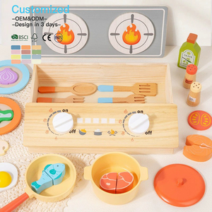 EDULAND OEM ODM CPC Ensemble <span class=keywords><strong>de</strong></span> cuisine <span class=keywords><strong>de</strong></span> simulation en bois, <span class=keywords><strong>Jouet</strong></span> <span class=keywords><strong>de</strong></span> cuisine en bois, Série <span class=keywords><strong>de</strong></span> jeux d'imitation, Jouets éducatifs Montessori pour enfants - Product Image 5