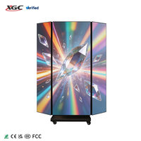 Écran LED pliable multi-écrans pour affichage numérique, image HD vive, kiosque publicitaire pour stand d'exposition, hall, lieu commercial