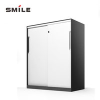Gabinete de Almacenamiento CHNSMILE OEM de Acero con Doble Puerta, Cerradura con Llave, Impermeable, 3 Niveles Ajustables y Diseño Moderno