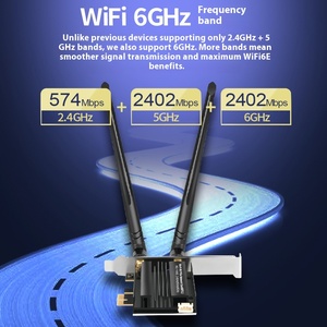 Wifi6 Ax7922 Pro E-Thể Thao 5400M Tri-Band Pci-E Mạng Không Dây Thẻ Giao Diện <span class=keywords><strong>USB</strong></span> Bên Ngoài Cho Bt 5.2 Máy Tính Xách Tay - Product Image 2