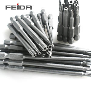 Juego de puntas de destornillador industrial FEIDA S2, 150mm, hexágono, flor de ciruelo hueca, acero alargado, cabeza de tornillo <span class=keywords><strong>Torx</strong></span> cuadrada cromada - Product Image 2