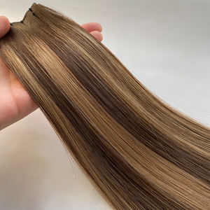 2025 Super Review Cabello humano Las puntas gruesas se pueden cortar Cabello humano invisible Thin Genius Weft - Product Image 5
