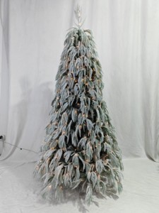 Árbol <span class=keywords><strong>de</strong></span> Navidad Artificial Blanco con Nieve Artificial, Ramas Densas Realistas, Decoración para Bodas, Eventos, Hogar y Festividades, Fabricante OEM - Product Image 2