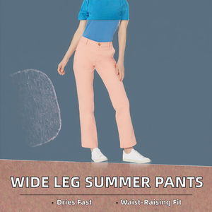 Pantalones Cargo Largos de Color Sólido para Mujer, Spandex y Algodón, Antiestáticos, de Secado Rápido, Transpirables, Ecológicos, Casuales de Primavera - Product Image 2