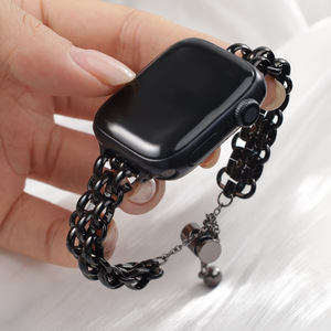 <span class=keywords><strong>Bracelet</strong></span> de <span class=keywords><strong>montre</strong></span> de luxe en <span class=keywords><strong>acier</strong></span> inoxydable pour <span class=keywords><strong>femme</strong></span>, bijou avec fermoir coulissant réglable pour accessoires de <span class=keywords><strong>montre</strong></span> <span class=keywords><strong>connectée</strong></span> - Product Image 3
