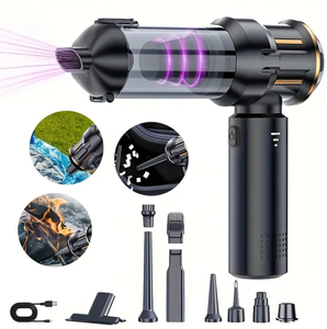 Aspiradora de Coche de Alta Succión, Aspiradora Portátil de Mano, Soplador de Aire, Aspiradora Recargable para el Hogar - Product Image 1