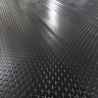 2mm Gummimatte Ultra-Hochfest Münzgummi-Bodenbelag Rutschfest Runde Noppen Werkstatt Garage Schwerlastmatte
