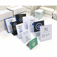 Letrero Acrílico NFC de Escritorio con Impresión UV a Todo Color, Personalizado y Profesional, para Comentarios de Clientes