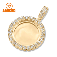 Pendentif photo personnalisé Hip Hop VVS Iced Out Moissanite Diamant DIY pour femmes et hommes, bijoux de rappeur