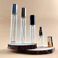 5ml 8ml 10ml 15ml 20ml Testeur d'échantillon de parfum Bouteille de parfum en verre avec pulvérisateur à pompe en métal
