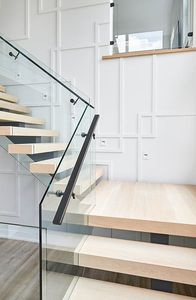 Balustrade élégante en verre <span class=keywords><strong>sans</strong></span> cadre avec <span class=keywords><strong>rail</strong></span> supérieur ou <span class=keywords><strong>sans</strong></span> options de <span class=keywords><strong>rail</strong></span> pour les projets de balcon de villa moderne Garde-corps en verre - Product Image 4