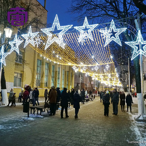 Waterproof 2d Sign Cross-street <b>Lights</b> For Outdoor Festival Decoration With Christmas And Holiday Themed Decorative Lighting - Product Image 4