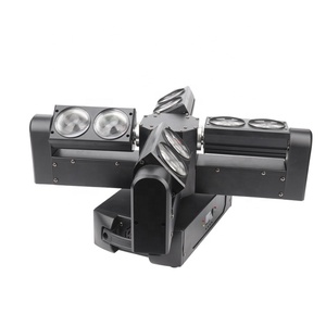 Projecteur de scène à tête mobile à huit yeux 200W pour extérieur, éclairage de scène à tête mobile, cyclones de lumière à œil infini - Product Image 5