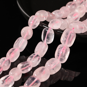 Jd Đá Quý 8-15Mm Tự Nhiên Màu Hồng Thạch Anh Bead Tìm Nguồn Cung Ứng Nhà Máy Tròn Hình Vuông Màu Hồng Thạch Anh Hạt Cho Vòng Cổ Và Vòng Đeo Tay Làm - Product Image 4