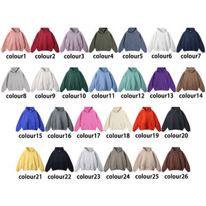 Sweat-shirts d'hiver pour hommes en coton 100% pur 500 g/m², confortables, décontractés, tendance, épais, style streetwear, vierges, vente en gros - Product Image 2