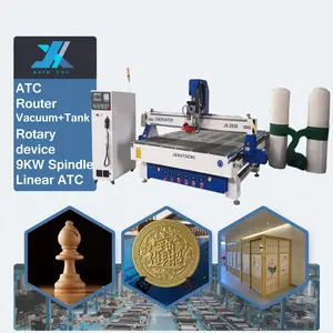 JX 3D giá máy khắc gỗ tuyến tính ATC CNC Router Máy thay đổi công cụ