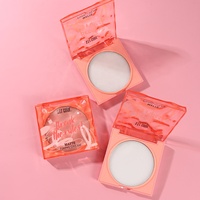Nouvelle poudre de réglage de contrôle de l'huile maquillage compact crème de fixation mate imperméable longue durée poudre pressée de marque privée