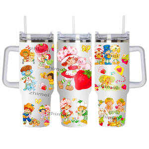 กระบอกน้ำเก็บความร้อนรูปสตรอเบอร์รี่สำหรับเด็กผู้หญิงแนวย้อนยุคกระติกน้ำสุญญากาศพร้อมกล่องของขวัญ - Product Image 3