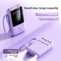 Haute capacité 10000mAh Mini batterie externe filaire Logo personnalisé Portable dessin animé chargeur Mobile Micro USB transfrontalier Compact personnalisé