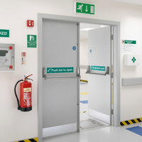 Porte en acier moderne résistante au feu, en fer forgé, isolation thermique, résistance au feu de 1 à 3 heures, pour extérieur, appartement, entrepôt