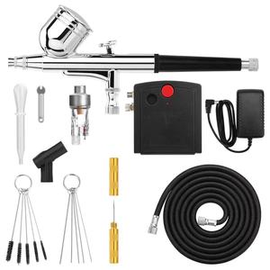 Kit de <span class=keywords><strong>compresseur</strong></span> de pistolet de pulvérisation multifonctionnel Portable matériau métallique pour la réparation de meubles et la pulvérisation de modèle de peinture de maquillage - Product Image 2
