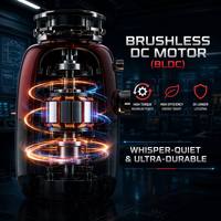 Broyeur de déchets alimentaires 1HP sans balais en acier inoxydable, technologie silencieuse, homologué CB RoHS, pour usage résidentiel - Vente directe usine