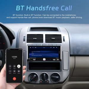 Autoradio Podofo 6,9 pouces, simple DIN, avec Carplay sans fil, Android Auto, lecteur MP5, égaliseur, Bluetooth, FM, USB Type-C, vente en gros - Product Image 3