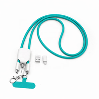 Cordon de téléphone portable tressé 4-en-1 60W USB à charge rapide pour cadeaux de bienvenue et étuis de téléphone mobile