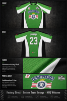 Maillot de football Yingling vert, blanc et noir, avec emblème d'équipe, respirant, en maille, unisexe, vente en gros