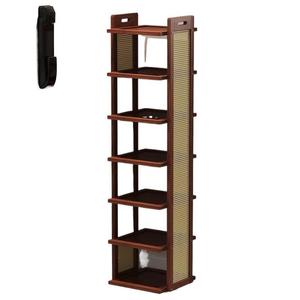 Zapatero de bambú de varias capas para almacenamiento en pasillos, dormitorios, salas de estar, uso doméstico, antimoho, duradero - Product Image 3