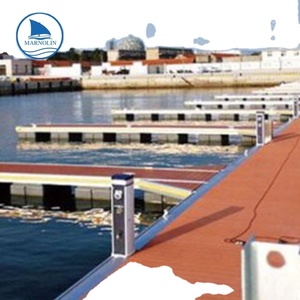 Quais flottants plateformes cadre en aluminium petit ponton flotteurs pour bateau ponton - Product Image 1