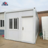 Maison conteneur détachable de 20 pieds, maisons modulaires préfabriquées de luxe à faible coût pour les applications de salle de bain, bureau à domicile, hôtel
