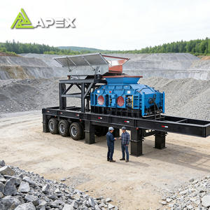 Máquina Trituradora de Fácil Mantenimiento, Estación de Trituración Móvil de Doble Rodillo para Fábrica Química, Precio de Compra de Trituradora de Rodillos de China - Product Image 4