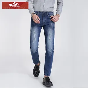 Plant Dyeing Red Selvedge Denim Jeans Organic Breathable Japanese Red Edge Denim Jeans Slim Cutting For Summer Spring