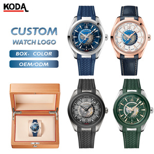 Montre automatique à quartz de luxe pour homme de haute qualité avec cadran <span class=keywords><strong>carte</strong></span> du monde, étanche, tendance, Rich Relojes Hombre, largeur 22 mm - Product Image 1