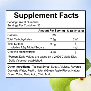 Good Quality Pre Workout Energy Boosting <b>Creatine</b> <b>Monohydrate</b> Gummy Muscle Growth Supplement Sugar Free <b>Creatine</b> Gummies - Product Image 2