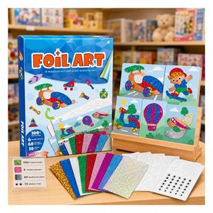 Kit d'autocollants holographiques Aventure Spatiale : Motifs Planètes et Fusées – Jouet Créatif Sans Détresse pour Enfants de Quatre Ans et Plus - Product Image 6
