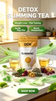 Sachets de thé détoxifiant aux herbes, formule jour et nuit en deux étapes pour la purification corporelle, approvisionnement direct usine avec service OEM personnalisé