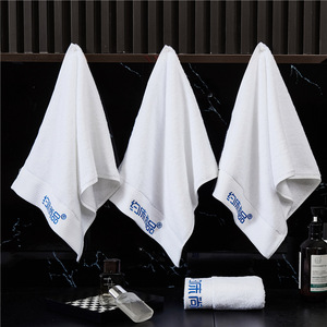 Toallas de Hotel Blancas de Lujo 100% Algodón, con Logotipo Personalizado, para Cara <span class=keywords><strong>y</strong></span> Manos, de 5 Estrellas, Desechables, de Color Sólido, para Uso en Armarios - Product Image 4