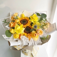 Papier d'emballage de fleurs Opaque personnalisé d'usine pour Arrangement de fleurs Film d'emballage de bouquet floral étanche pour fleur fraîche